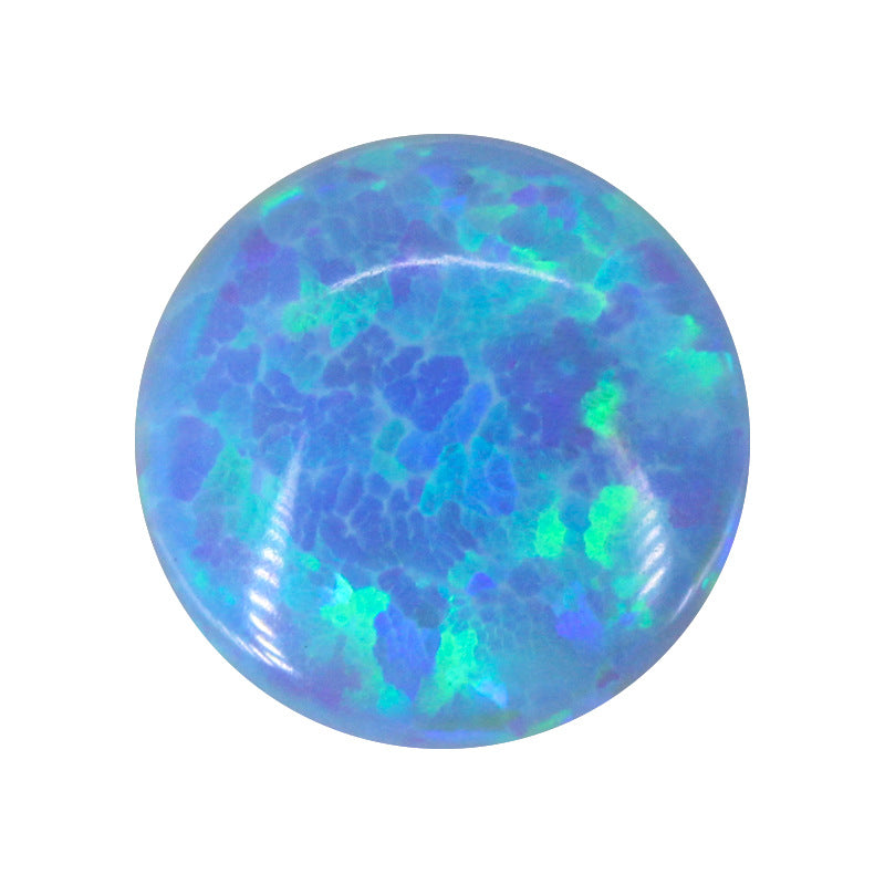圆形平底OPAL仿欧泊石宝石裸石 人造合成澳宝欧珀OP06