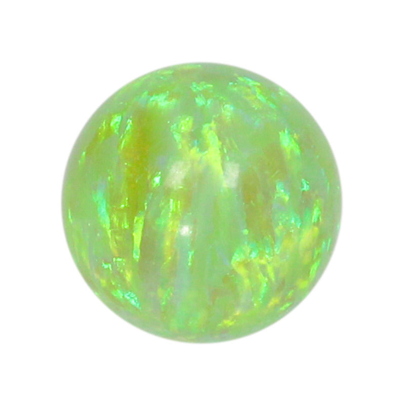 球形OPAL仿欧泊石宝石裸石 圆珠人造合成蛋白石澳宝#51