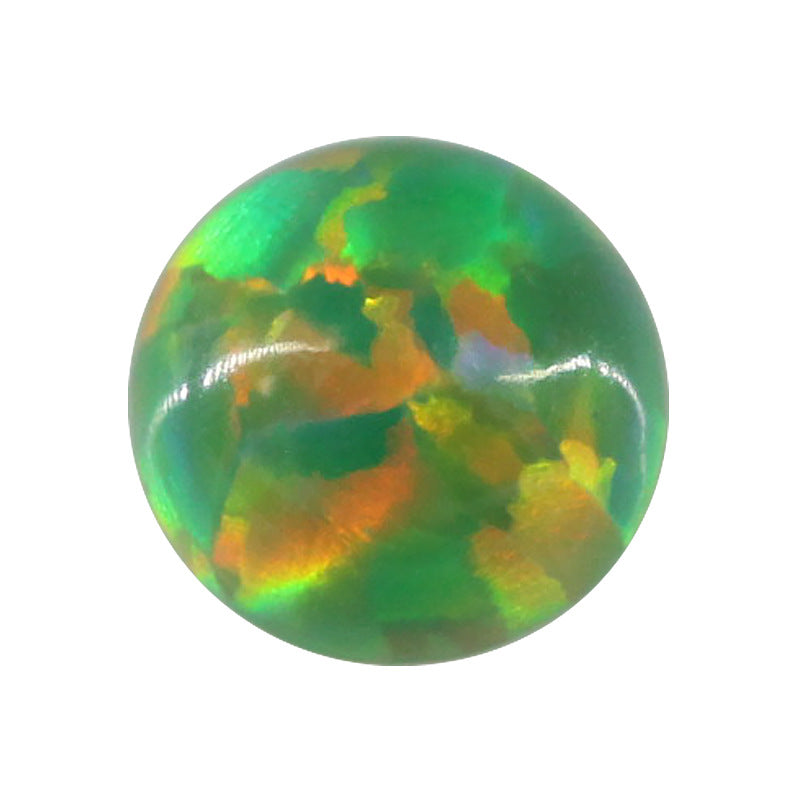 圆形平底人造澳宝仿欧泊石 OPAL合成宝石裸石欧珀OP21