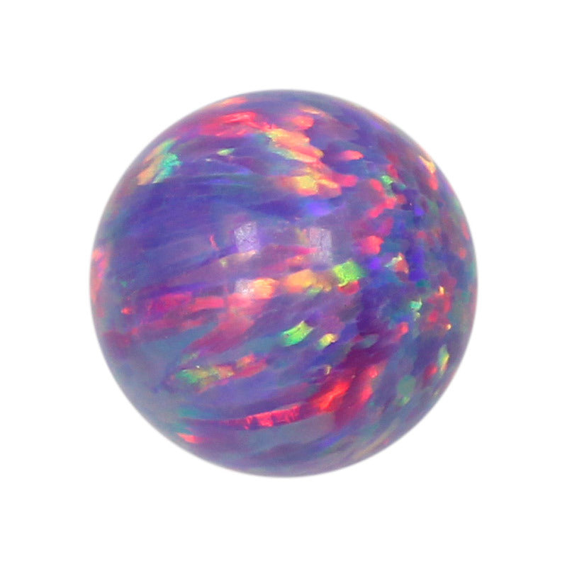 球形OPAL仿欧泊石宝石裸石 圆珠人造合成澳吊坠戒面OP38