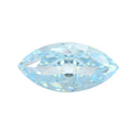9A马眼形冰花切浅蓝色高碳钻 树叶型锆石CZ裸石戒面主石