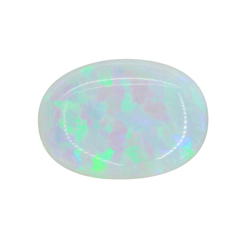 蛋形OPAL合成欧泊石裸石 戒面人造澳宝椭圆形平底OP16