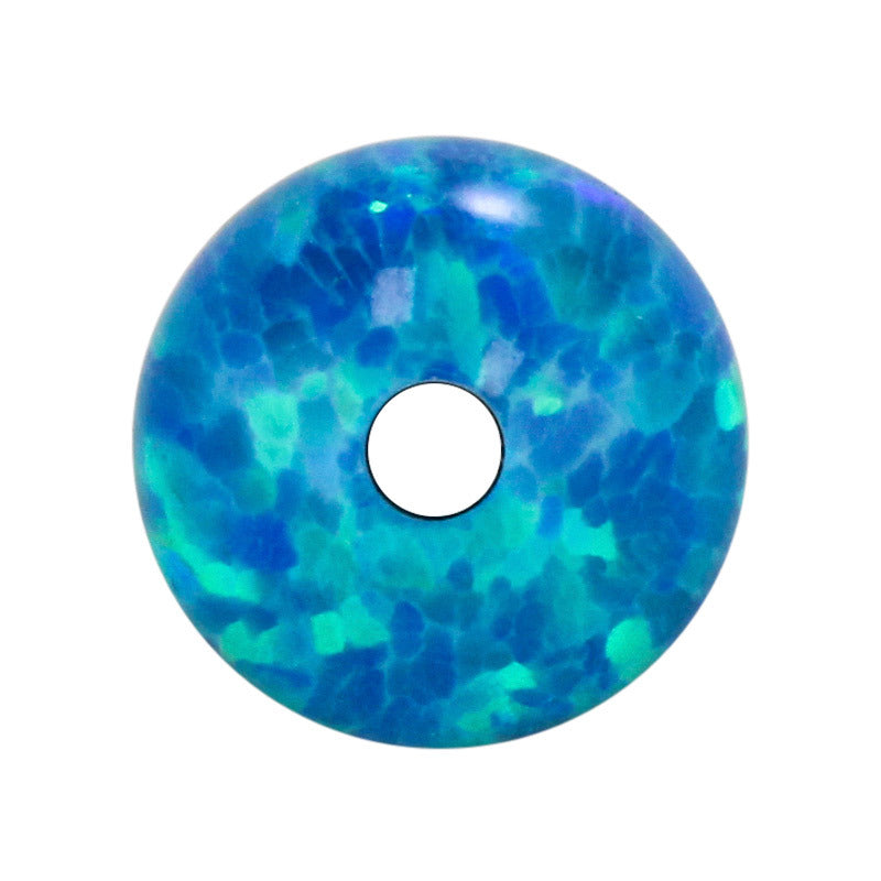 全孔球形OPAL仿欧泊石宝石裸石 合成圆珠澳宝珠子OP36