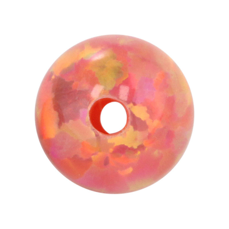 全孔圆珠OPAL仿欧泊石宝石裸石 球形合成澳宝珠子OP24