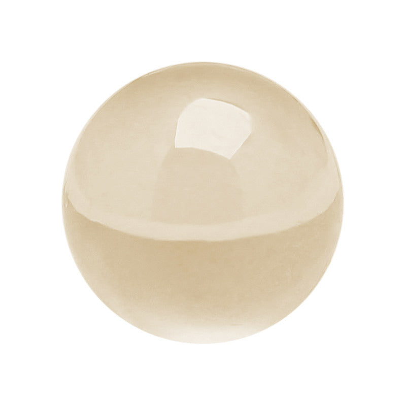 圆珠浅香槟色锆石裸石 球形光珠宝石镶首饰品散珠DIY