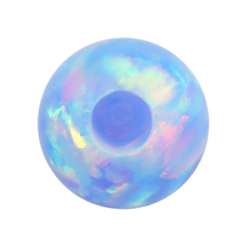半孔圆珠OPAL仿欧泊石宝石裸石 人造合成澳宝裸珠OP26