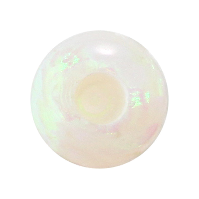 半孔球形OPAL仿欧泊石宝石裸石 人造澳宝耳钉主石OP65