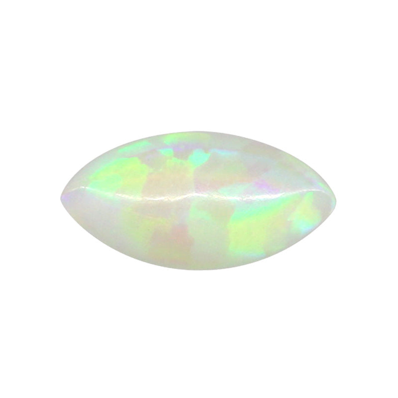 马眼形合成欧泊石裸石戒面 人造OPAL火彩澳宝平底钻#52