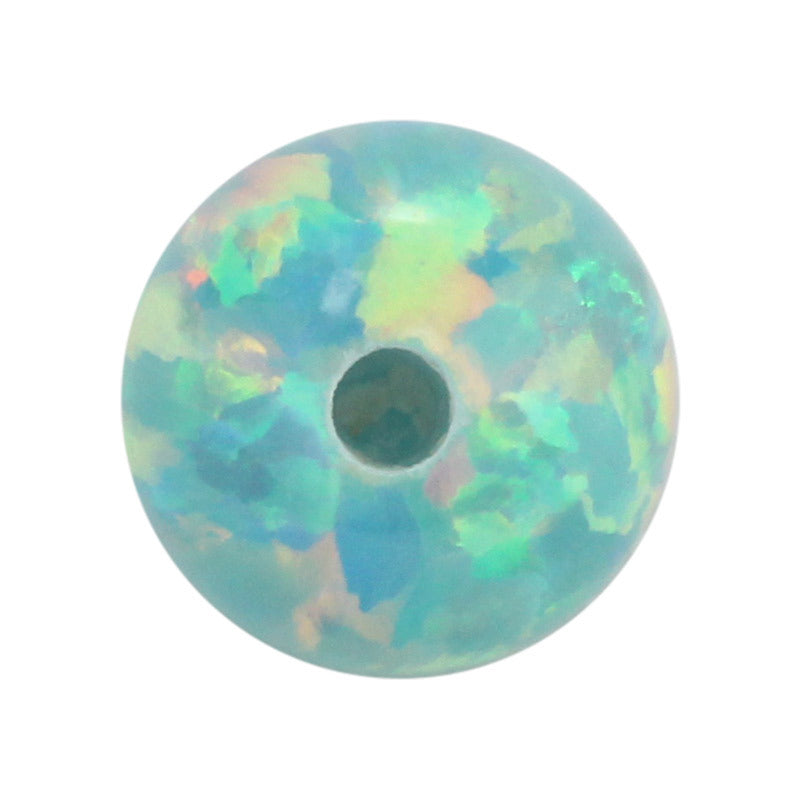 半孔球形OPAL仿欧泊石宝石裸石 人造澳宝耳钉主石OP03