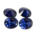 蛋形34#蓝刚玉裸石批发 椭圆形34号人造合成蓝宝石戒面