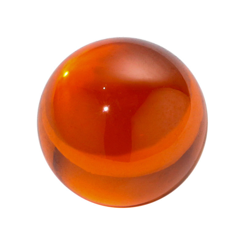 圆珠桔红锆石裸石 橘红球形光珠人造宝石镶首饰品散珠