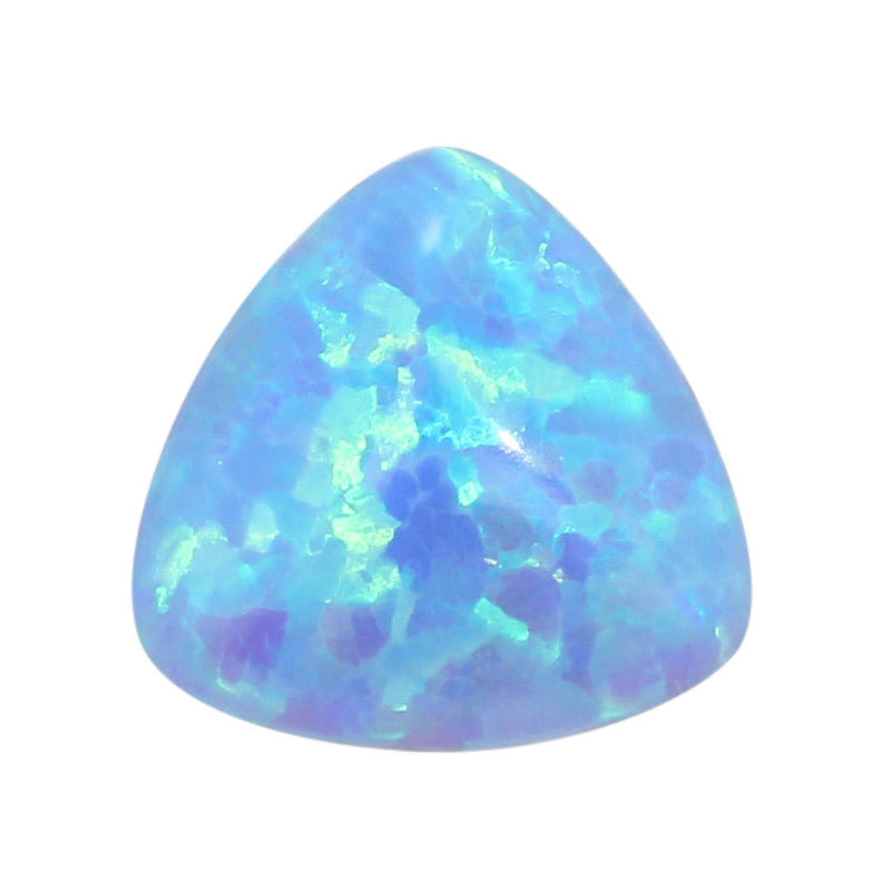 肥三角合成澳宝欧泊石裸石 浅蓝色人造OPAL蛋白石OP06