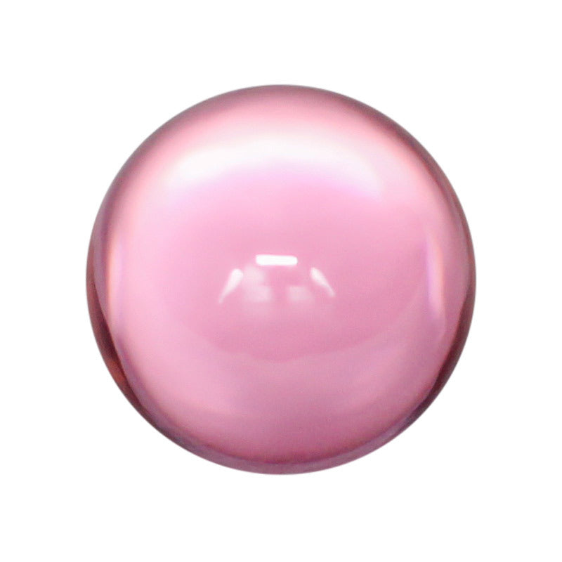 圆珠粉红色锆石光珠裸石 球形人造CZ宝石彩色散珠镶珠宝