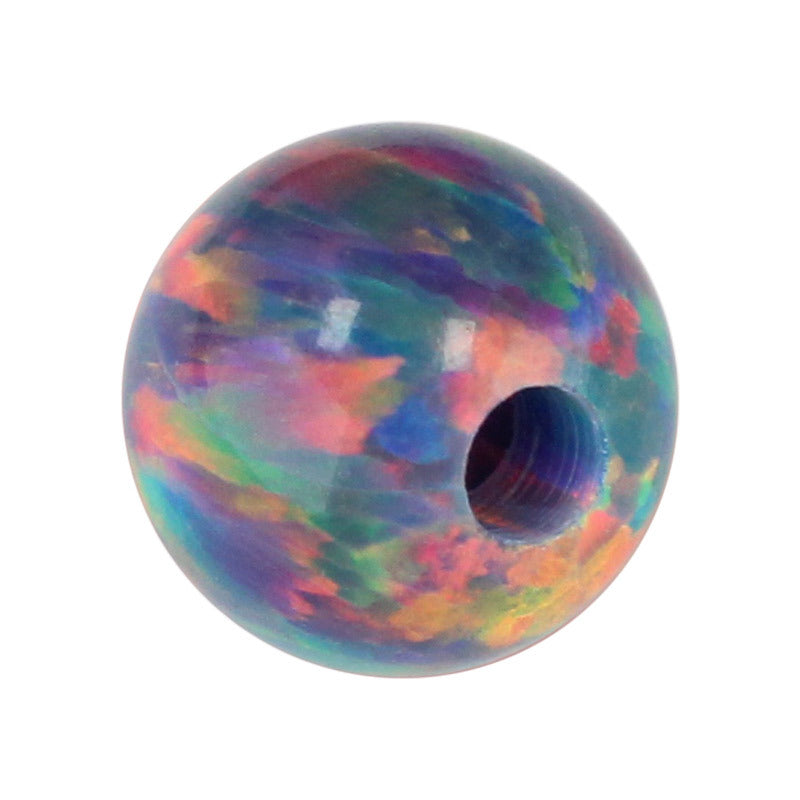 全孔球形OPAL仿欧泊石宝石裸石 人造合成圆珠澳宝#13-1