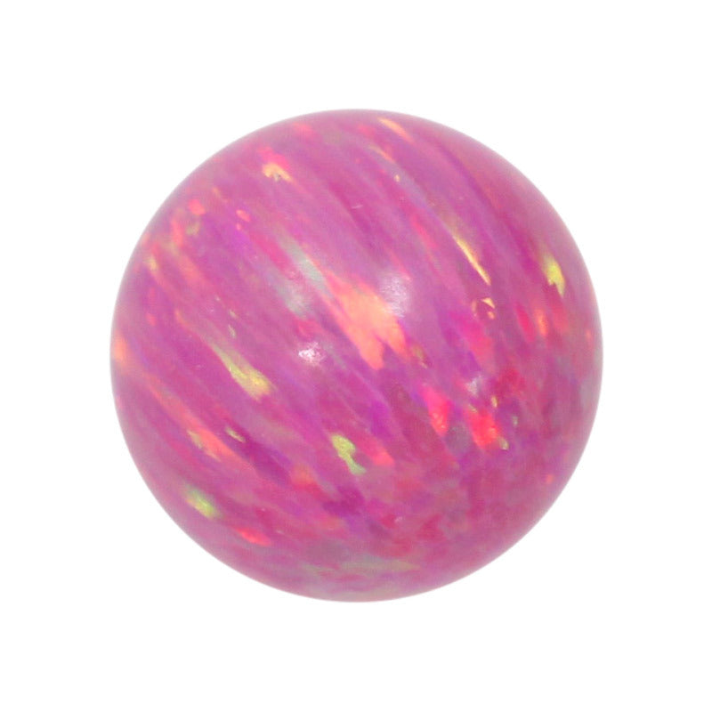 圆珠OPAL仿欧泊石宝石裸石 球形人造合成澳宝珠子OP22