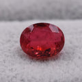 水晶拼碧玺玻璃 仿天然蛋形尖底宝石 红宝颜色 合成彩宝
