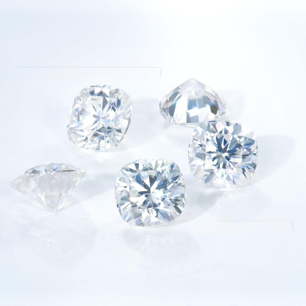 0.5-3克拉DEF色肥方莫桑石戒指吊坠高奢珠宝镶嵌宝石异形莫桑裸石