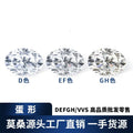 梧州人造宝石蛋形莫桑石DEFGH色0.5ct-3克拉椭圆形莫桑石异形裸石