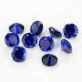 圆形34#蓝刚玉裸石戒面 人造合成蓝宝石首饰戒指饰品DIY