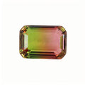 长方倒角车平人造西瓜碧玺玻璃裸石彩色渐变宝石首饰钻