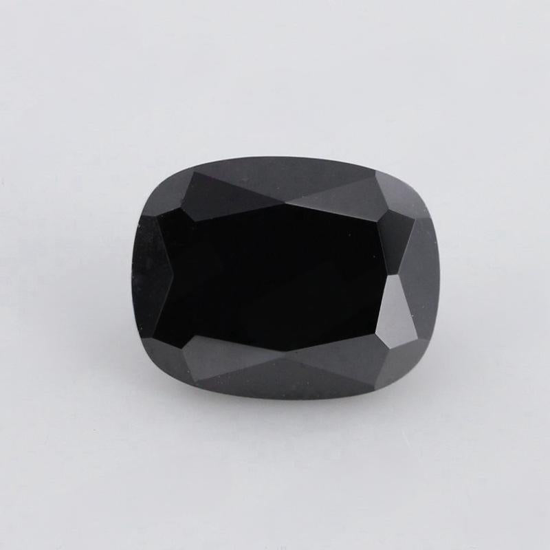 肥长方形黑锆裸石批发 枕形黑色锆石尖底人造CZ宝石戒面