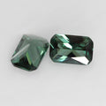 长方形倒角152#绿尖晶石裸石 合成戒指戒面小八角形仿钻