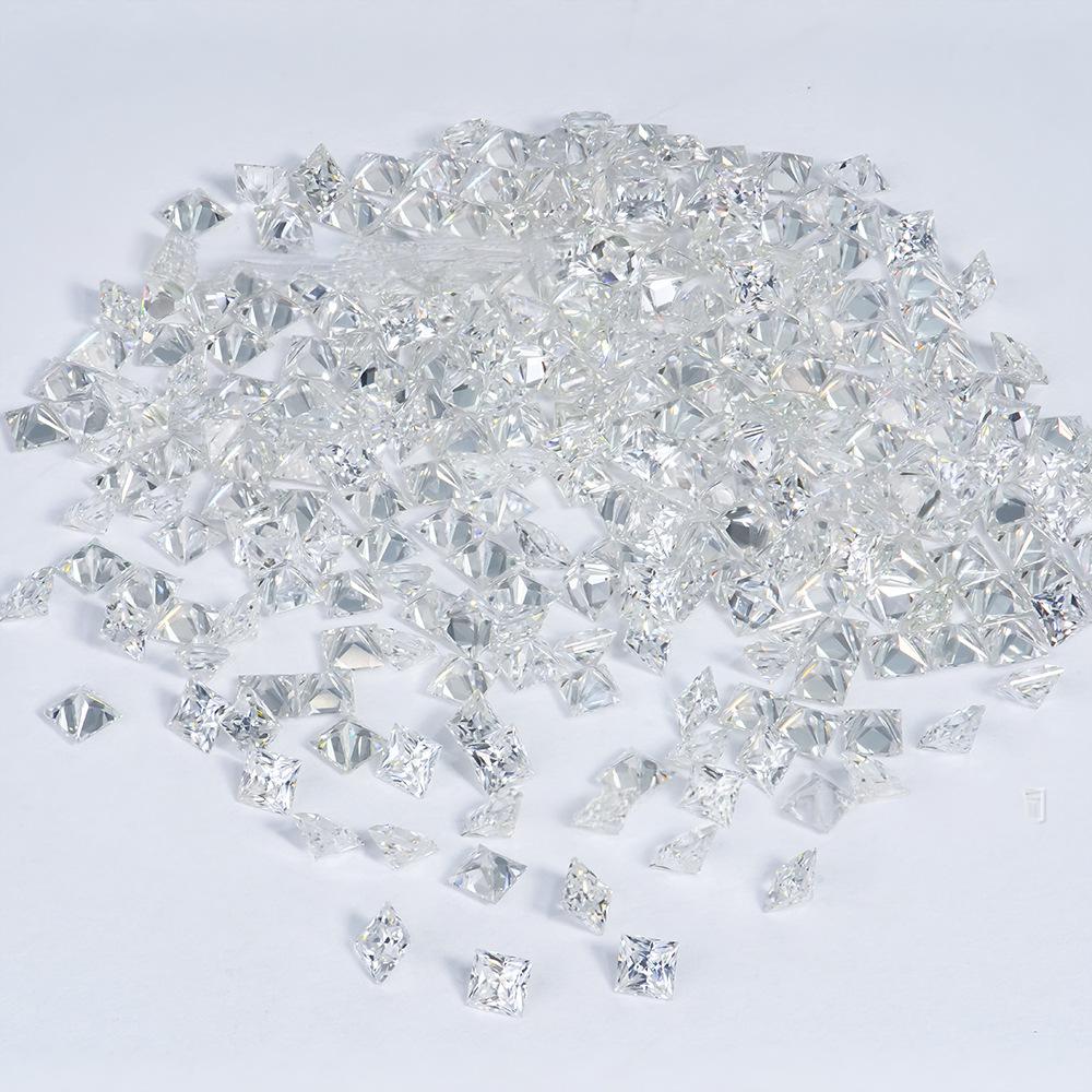 公主方莫桑厘石1ct批发 小异形莫桑源头直供首饰钟表配石分石