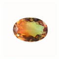 蛋形西瓜碧玺玻璃裸石批发 椭圆形合成彩色戒面宝石首饰